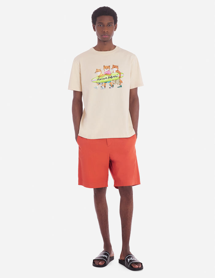 Men's Surfing Foxes Comfort Tee-shirt Paper