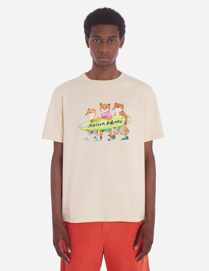 Men's Surfing Foxes Comfort Tee-shirt Paper