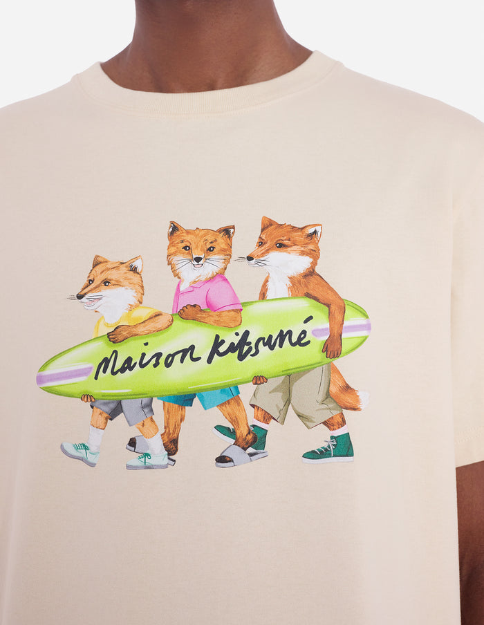 Men's Surfing Foxes Comfort Tee-shirt Paper