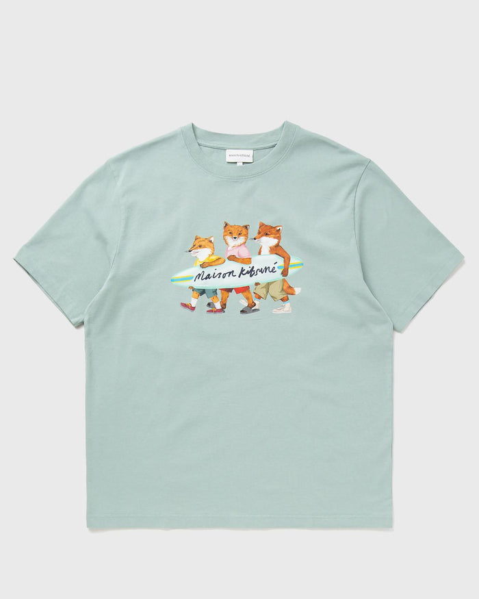Men's Surfing Foxes Comfort Tee-shirt Seafoam Blue