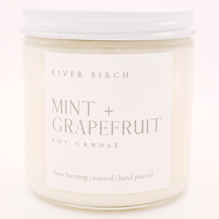 Mint + Grapefruit - 16 oz Clear Jar