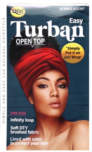 M&M Qfitt  EASY OPEN TURBAN ASSORT - 6 pcs - Palms Fashion Inc.