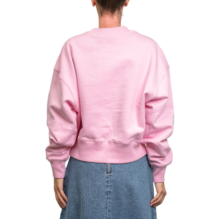 Msgm Brush Print Sweatshirt Pink