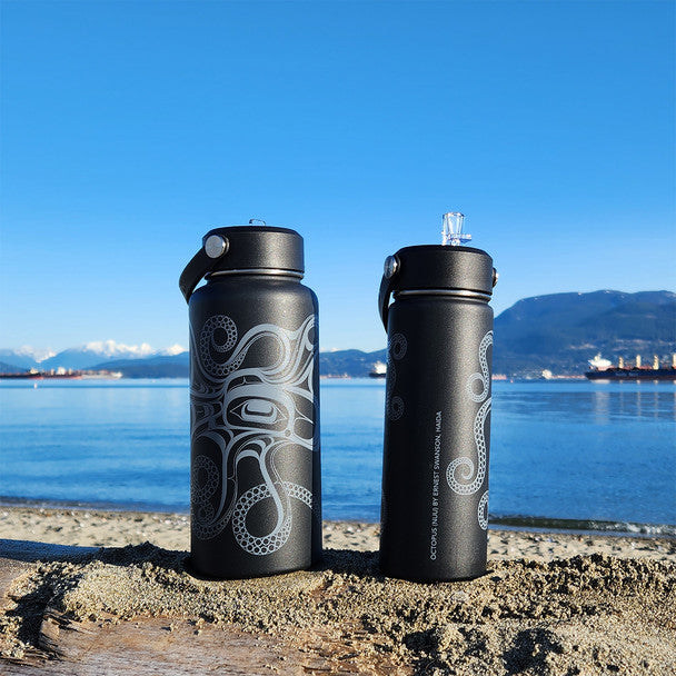NATIVE NORTHWEST Wide Mouth Bottle - Octopus (Nuu) - 21oz