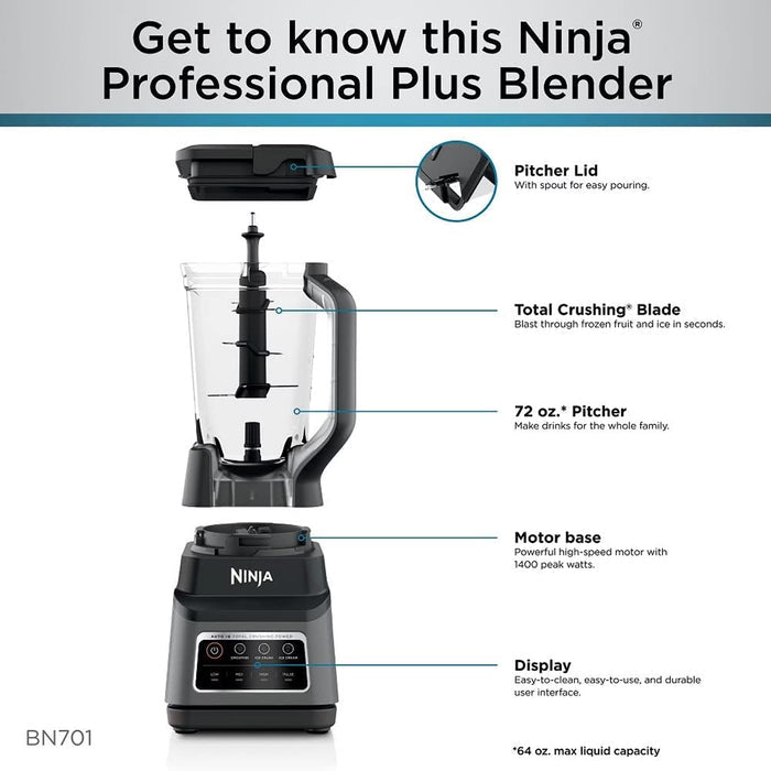 Ninja Professional Plus Blender 72oz Auto-iQ