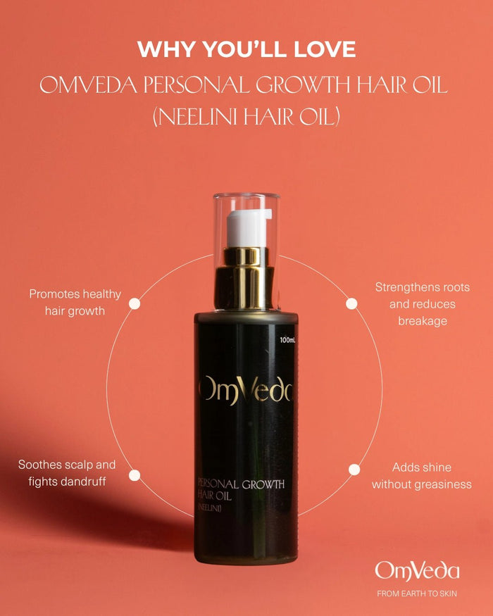 Personal growth hair oil bottle with pump, black bottle and clear nozzle