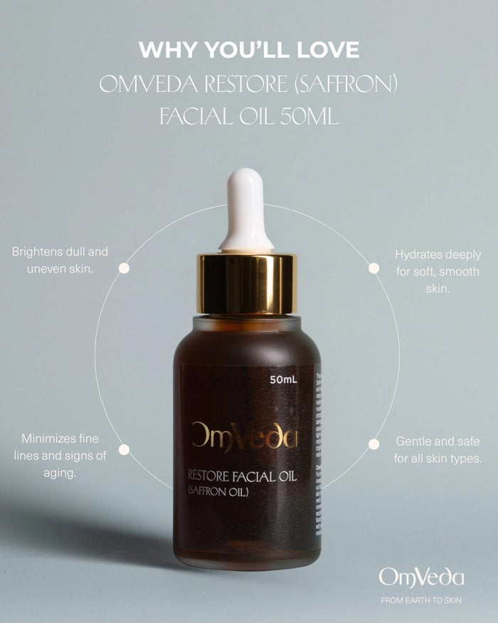 Facial oil bottle with dropper, dark amber glass and gold cap; 50ml