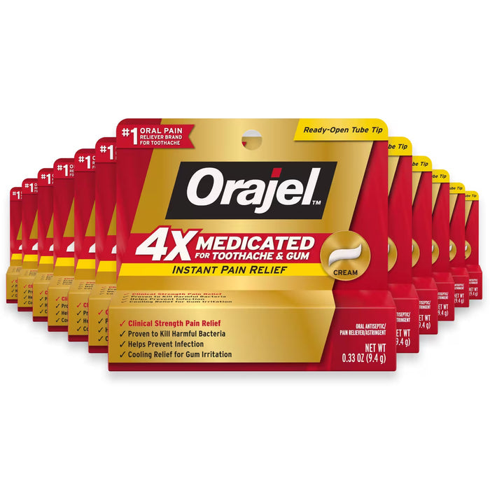 Orajel Severe Pain Oral Pain Relief Gel - 0.33 oz - 24 Pack