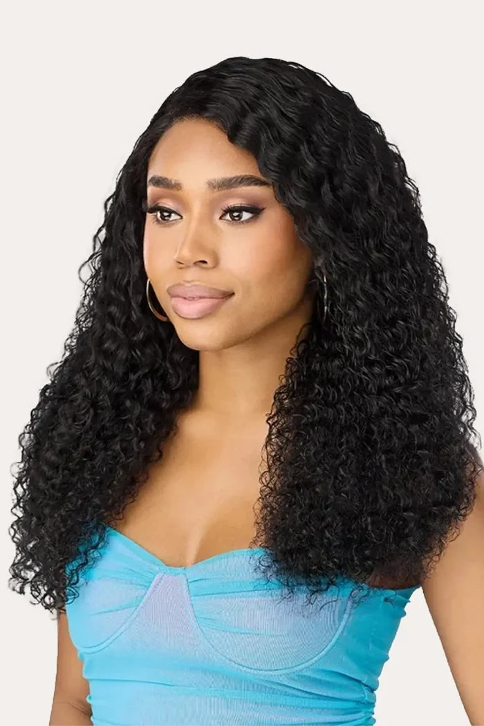 OUTRE SUGAR PUNCH 13X5 GLUELESS LACE FRONTAL WIG - WET&WAVY DEEP CURL 22" OUTRE