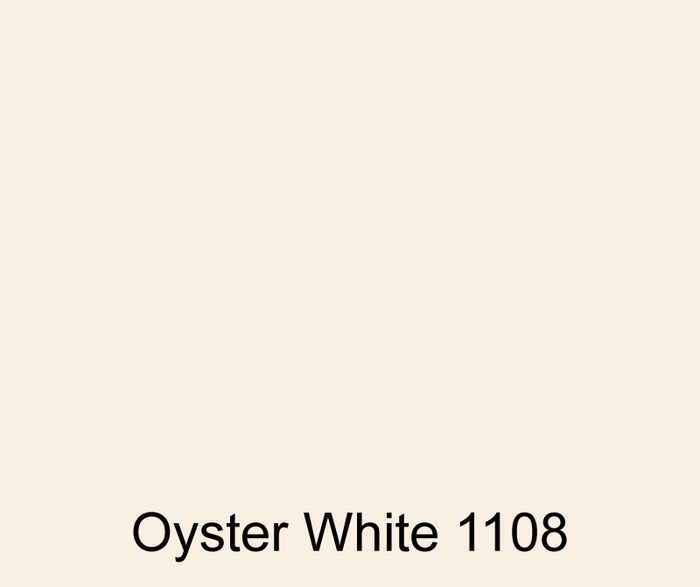 Oyster White custom color ISO NPG polyester gel coat for a protective high gloss finish.