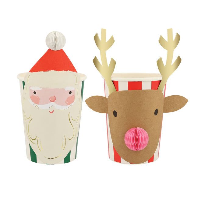 Meri Meri - Paper Cups - Christmas Honeycomb