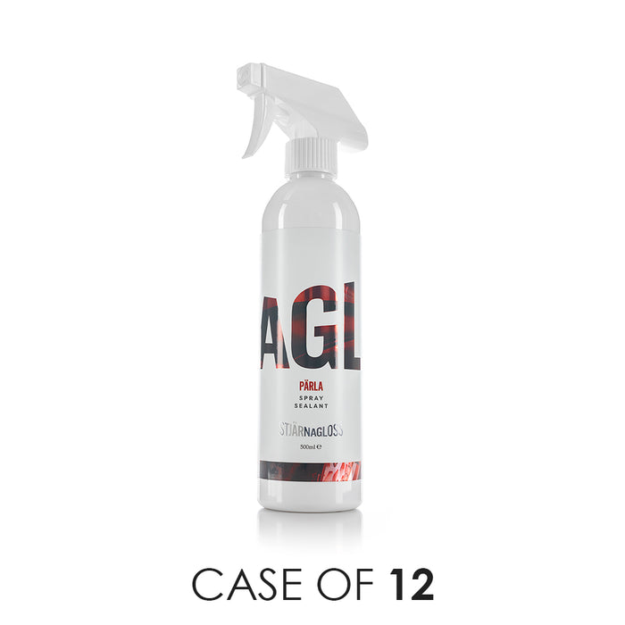 A spray bottle of Stjarnagloss Parla on a white background with the text 'Case of 12'.