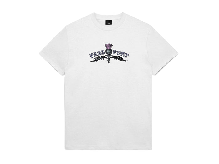 Pass-Port - Thistle Embroidery T-Shirt - White