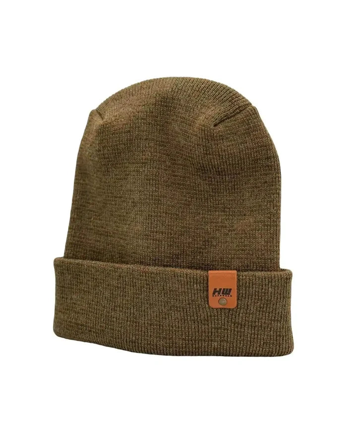 Patented H Stitch Fusion Cuffed Beanie, Brown  and Green