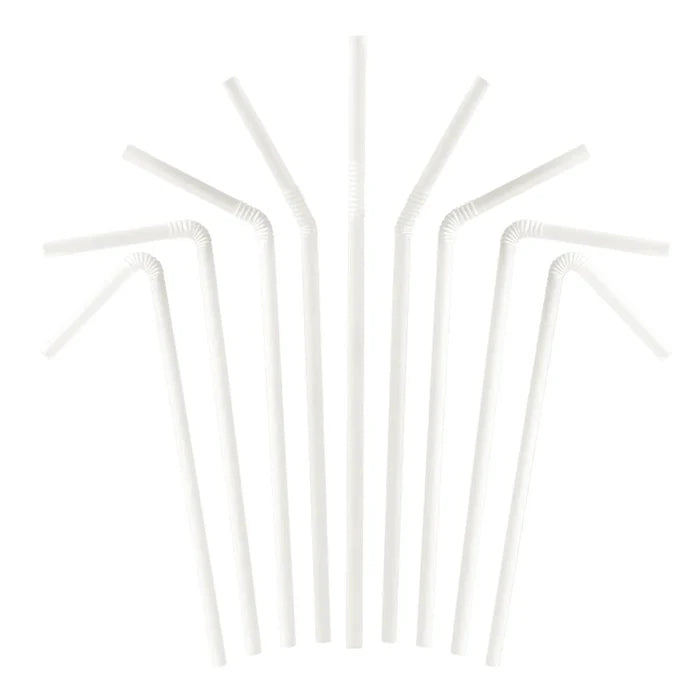 PLA Straws Compostable Wrapped - Straight or Folding (5000 ct)