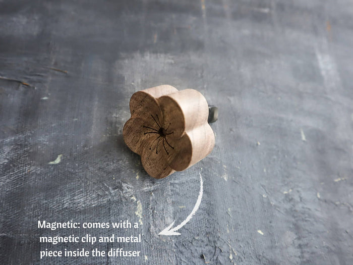 Plantish - Wooden Essential Oil Diffuser for Car / Incense Holder