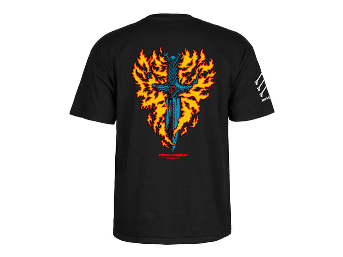 Powell Peralta - Tommy Guerrero Flaming Dagger T-Shirt - Black