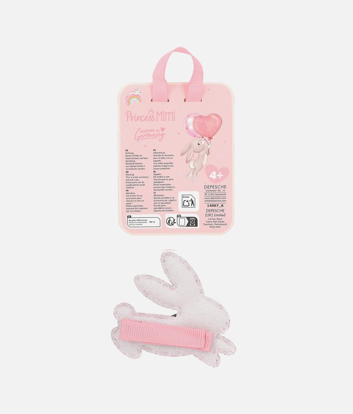 Princess Mimi Glitter Bunny Hair Clip, Magical Hair Accessory - 0014067