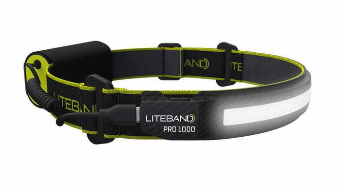 PRO 1000 Lumen LED Wide Beam Rechargeable Headlamp