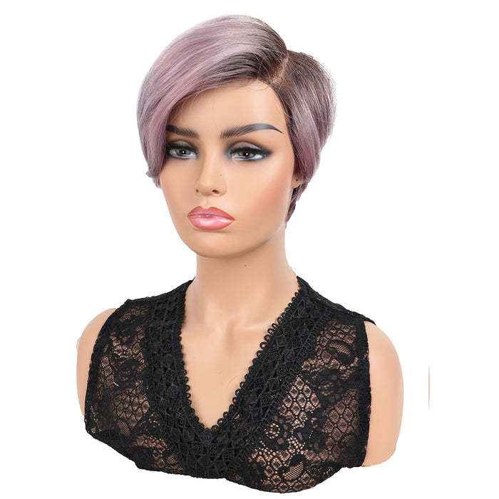 ombred glueless short pixie cut wigs beginner friendly