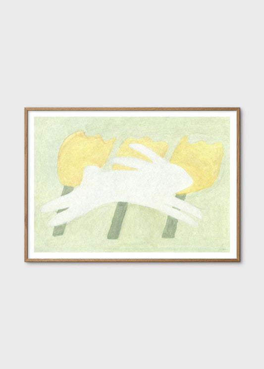 Rabbit and Flora by Clara Schicketanz