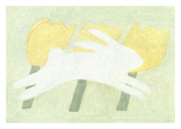 Rabbit and Flora by Clara Schicketanz