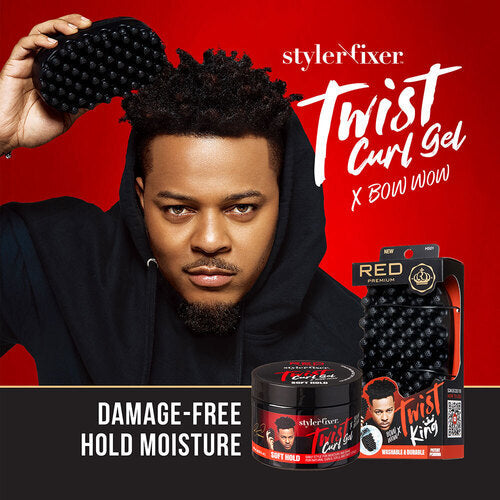 Red Twist Curl Gel 6 oz # STG01 - Palms Fashion Inc.