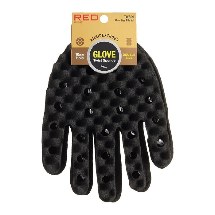 RED Twist Sponge Glove Dual-Sided # TWS09 - Palms Fashion Inc.