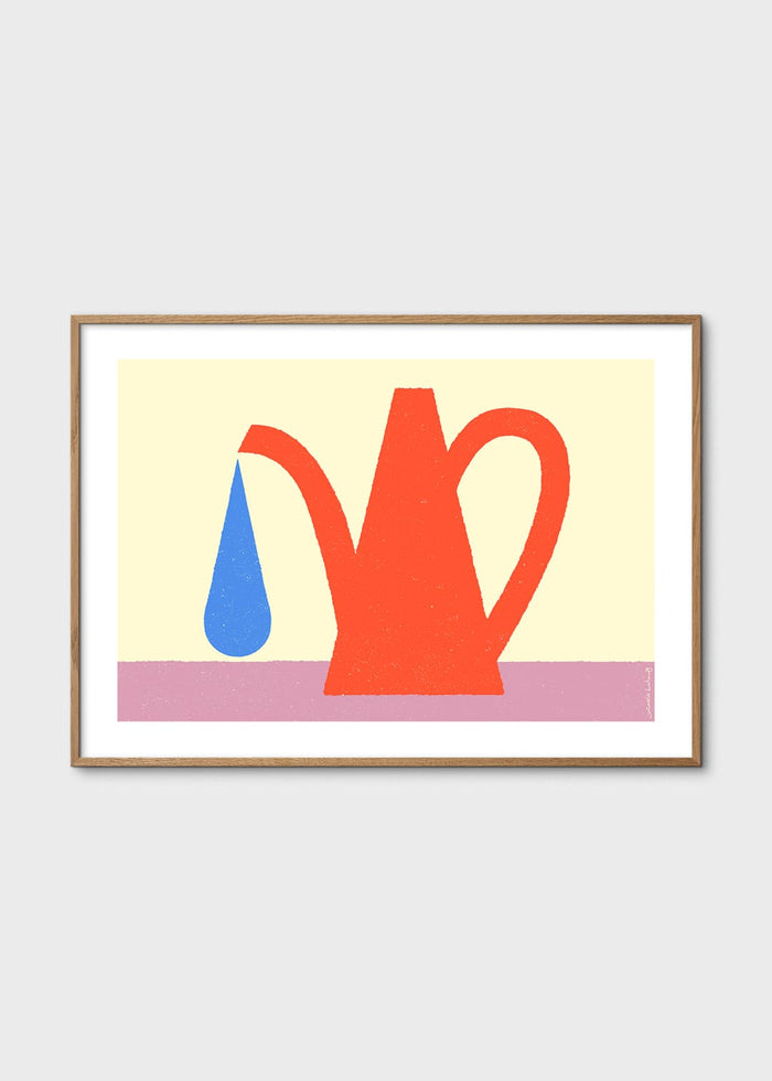 Red Watering Can by Amélie Lehoux