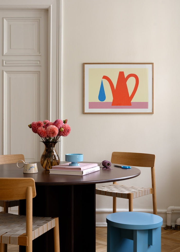 Red Watering Can by Amélie Lehoux