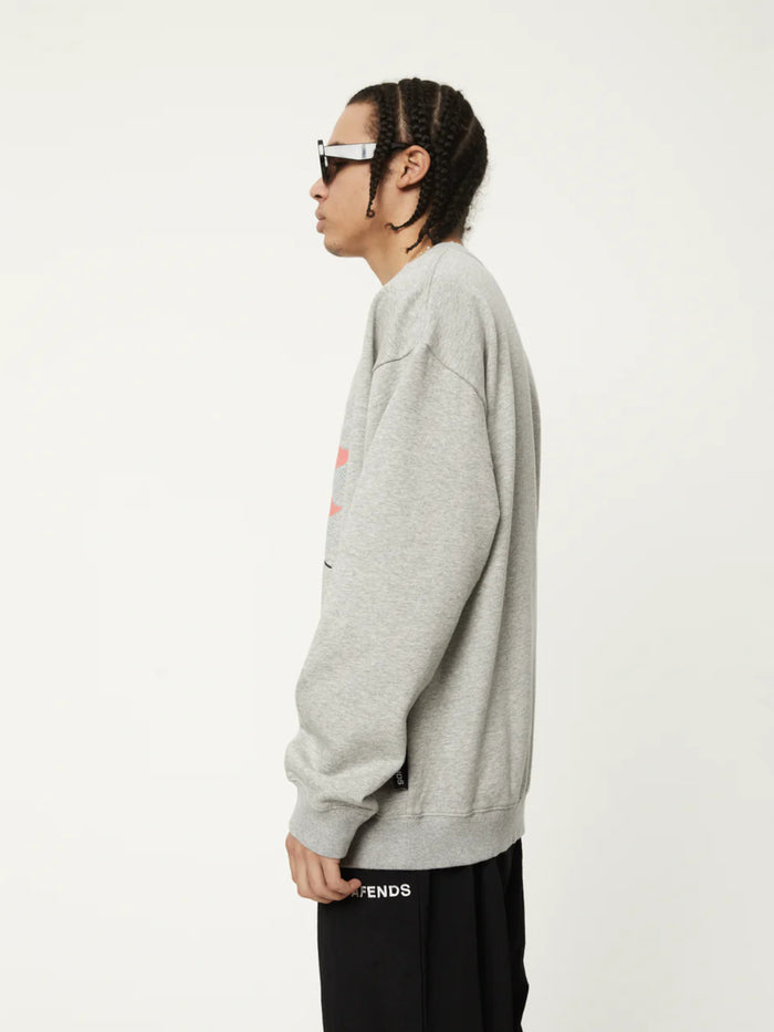 Return To Earth - Recycled Crew Neck Jumper | Shadow Grey Marle-Image 3