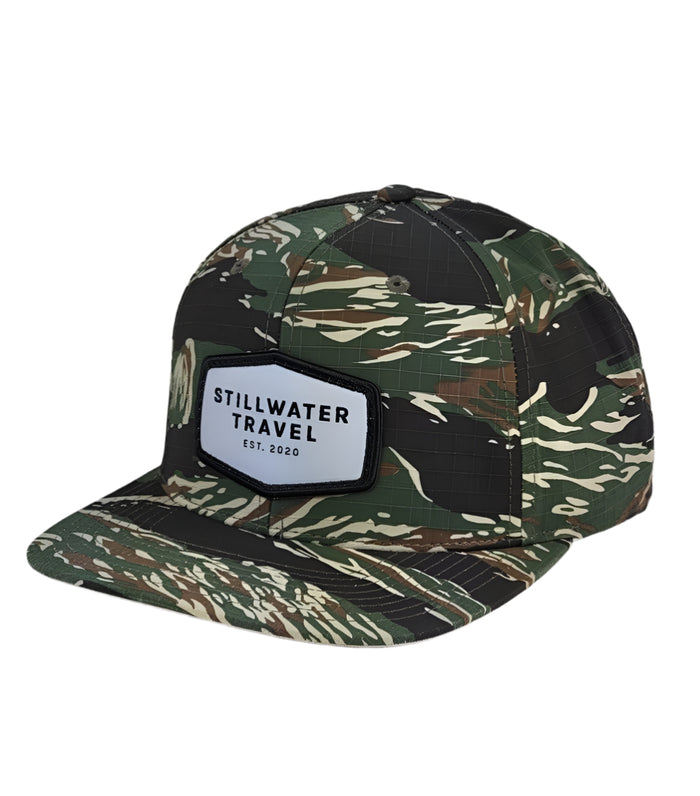 Richardson Flat Bill Ripstop Snapback - Stillwater Travel Logo