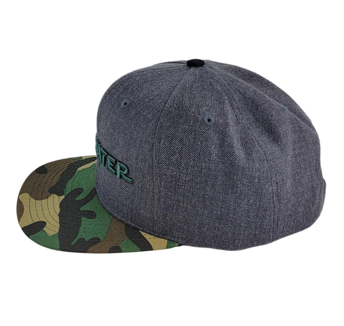 Richardson Flat Bill Wool Snapback - Stillwater Embroidered Travel Logo