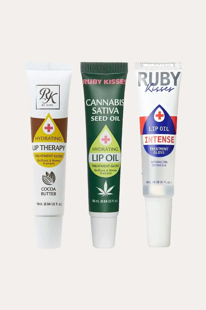 RUBY KISSES HYDRATING CLEAR LIP OIL TREATMENT - 3 TYPES IVY BEAUTY