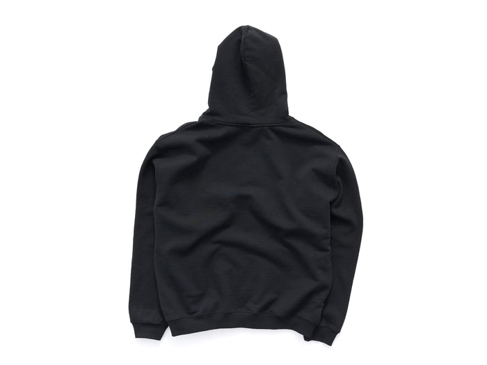 S-Double - Address Text Pullover Hoodie - Black