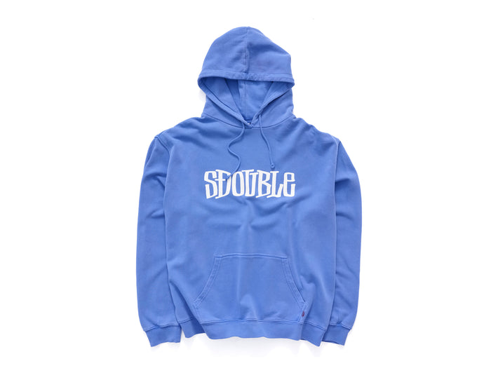 S-Double - Big Block Pullover Hoodie - Overdye Blue