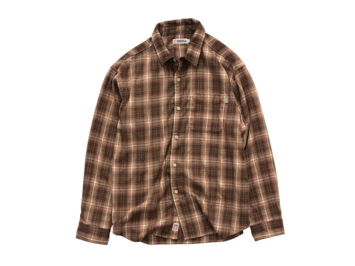 S-Double - Dover Flannel Long Sleeve Shirt - Mocha