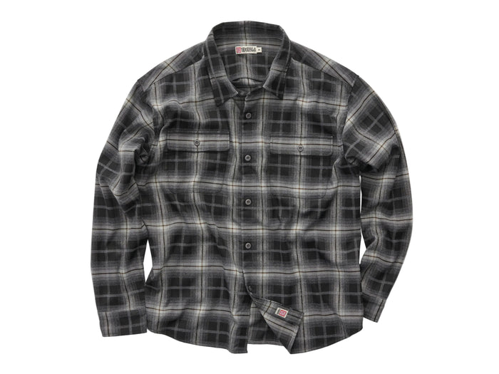 S-Double - Pass Flannel Overshirt - Black
