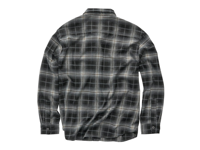 S-Double - Pass Flannel Overshirt - Black