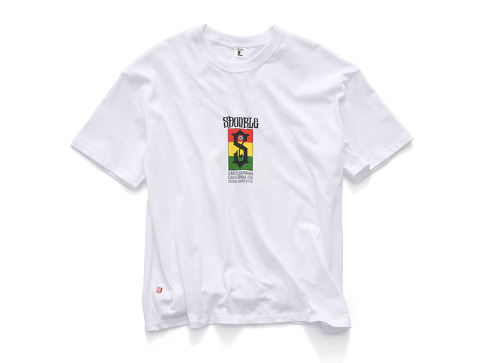 S-Double - Roots Flag T-Shirt - White