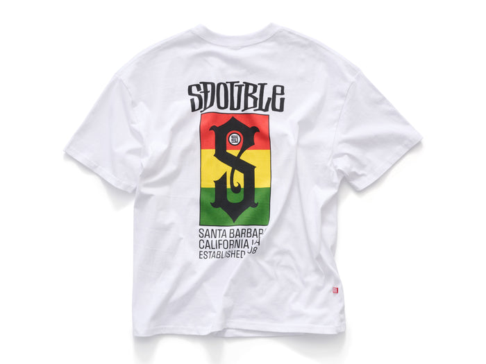 S-Double - Roots Flag T-Shirt - White