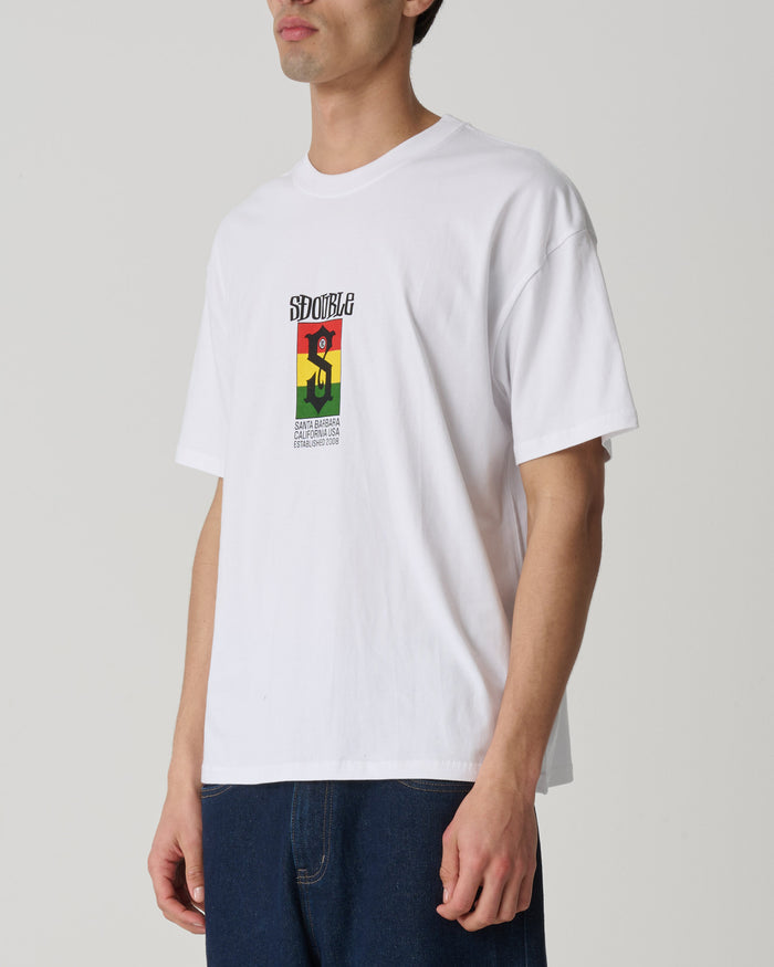 S-Double - Roots Flag T-Shirt - White