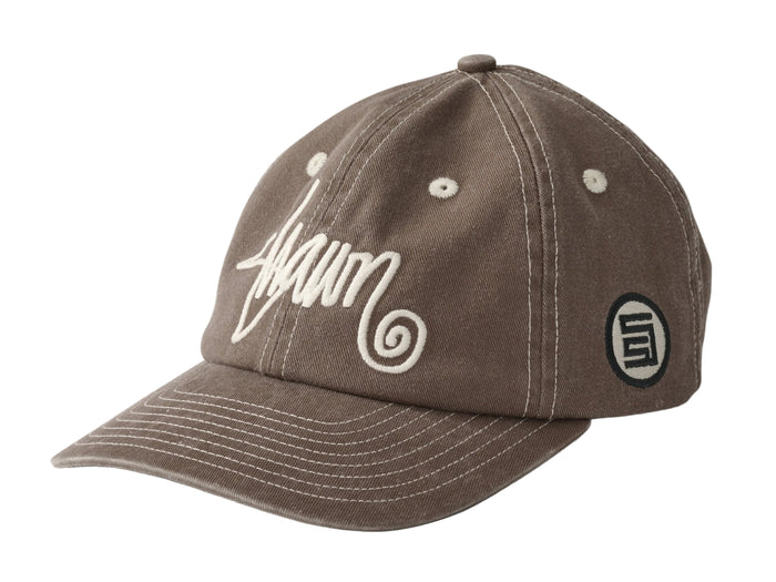 S-Double - Shawn Script Strapback Cap - Warm Charcoal