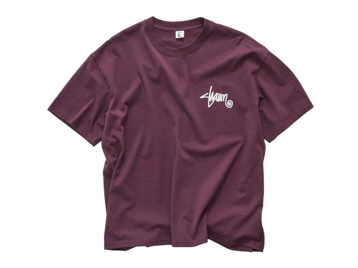 S-Double - Shawn Script T-Shirt - Bordeaux