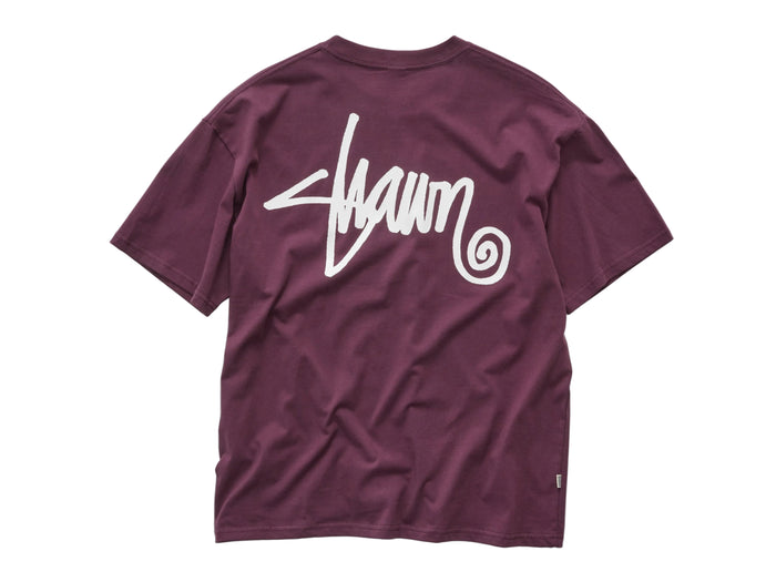 S-Double - Shawn Script T-Shirt - Bordeaux