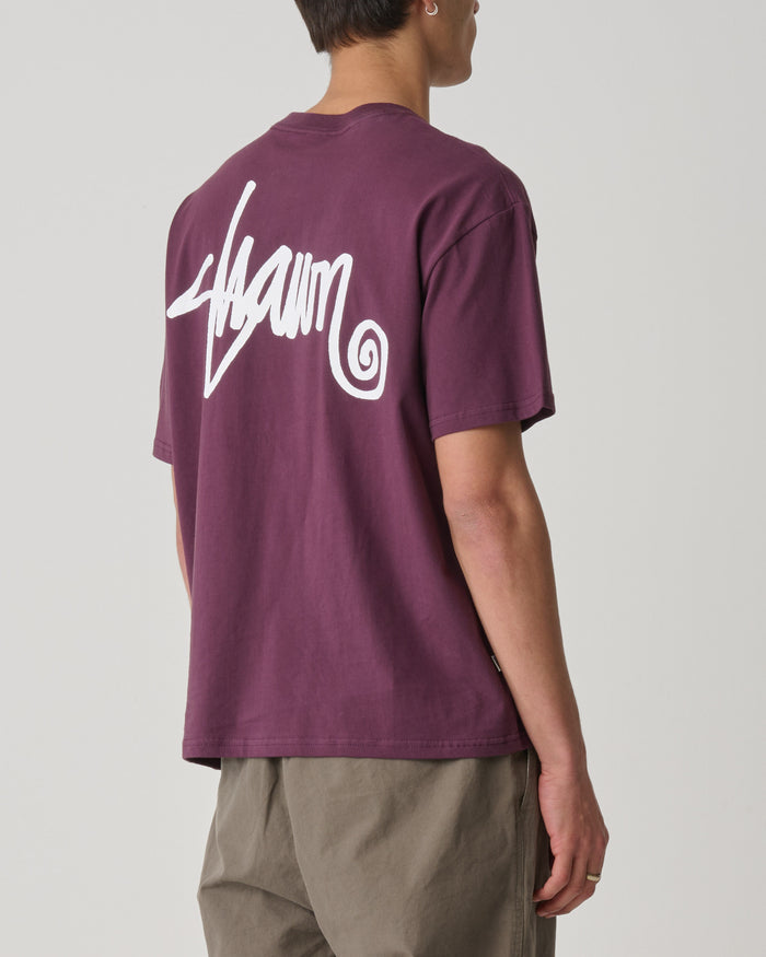 S-Double - Shawn Script T-Shirt - Bordeaux