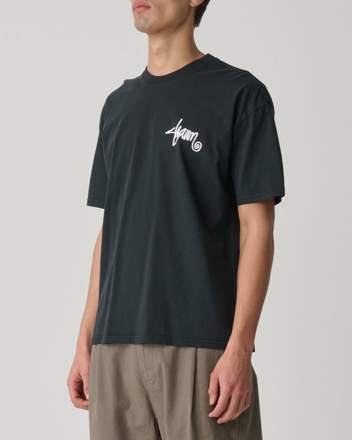 S-Double - Shawn Script T-Shirt - Pigment Black
