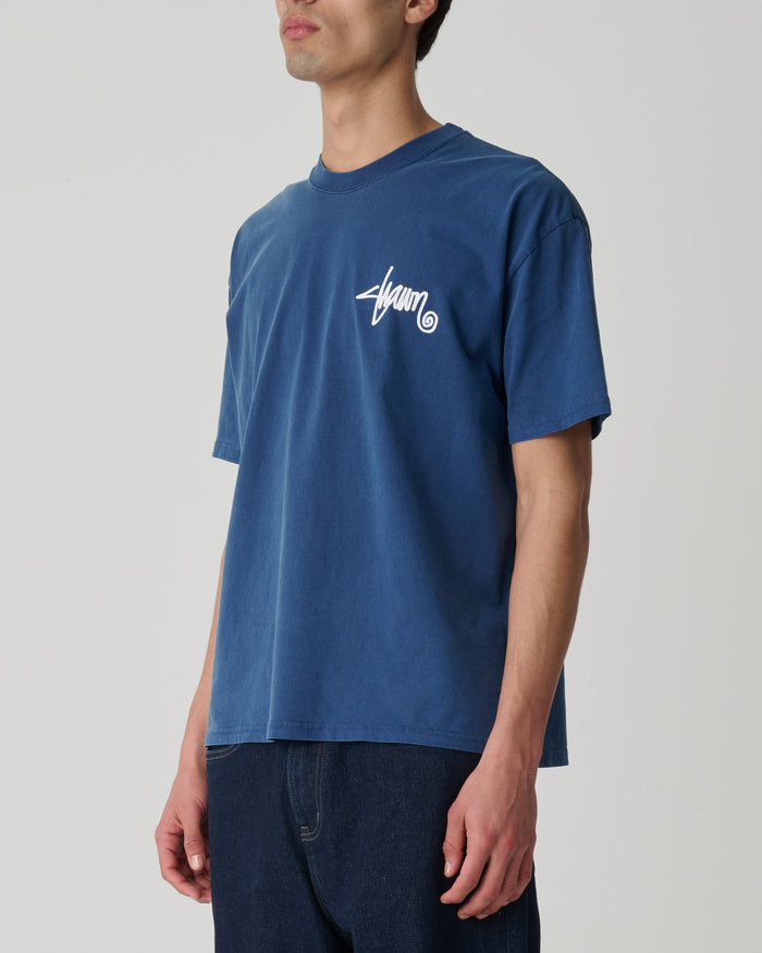 S-Double - Shawn T-Shirt - Pigment Warm Blue