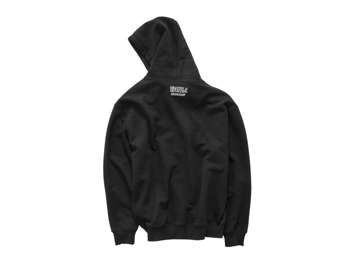 S-Double - Small Stock Hooded Fleece - Black