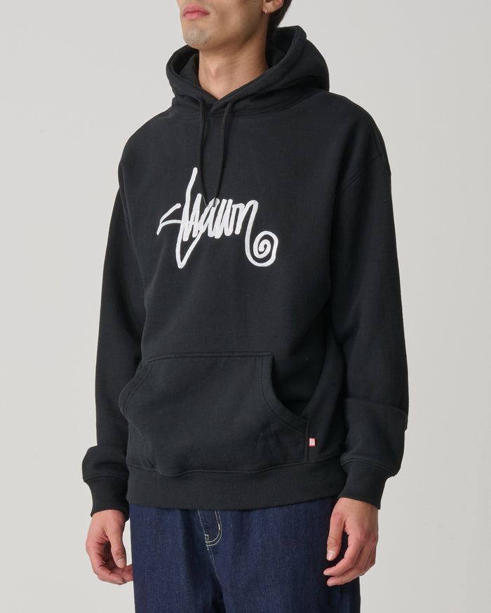 S-Double - Small Stock Hooded Fleece - Black